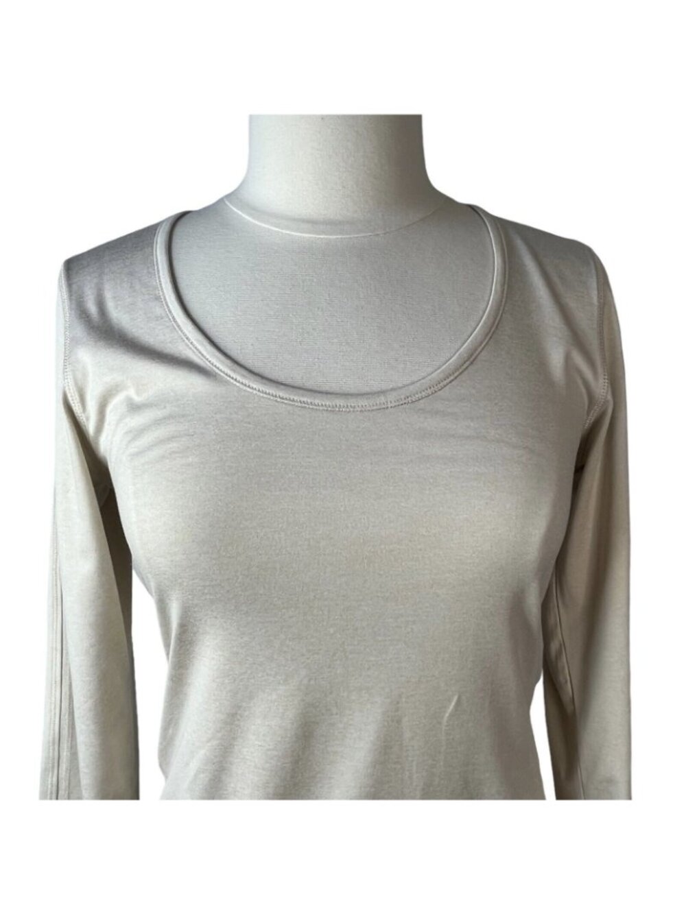 Hind Workout Long Sleeve Tshirt Medium Beige Tan Activewear Gym - Picture 3 of 8